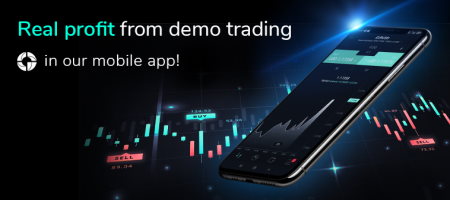 Demo trading with real profit in the mobile app Grand Trade